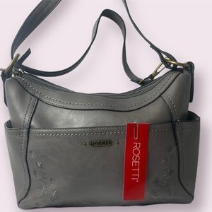 NWOT Rosetti handbag w adjustable strap smoke gray